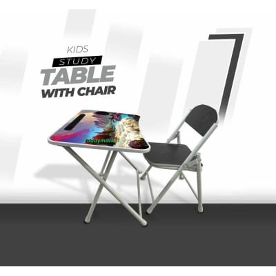 Picture of KIDS READING TABLE WITH CHAIR-Black