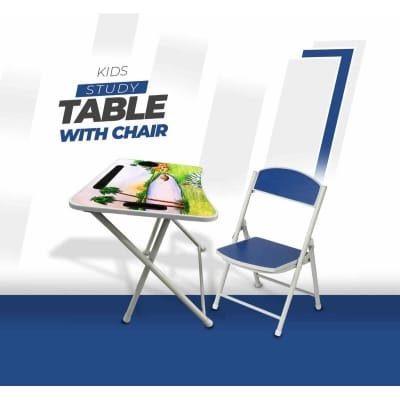 Picture of KIDS READING TABLE WITH CHAIR-Black