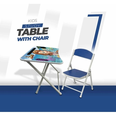 Picture of KIDS READING TABLE WITH CHAIR-Black
