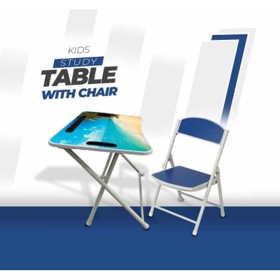Picture of KIDS READING TABLE WITH CHAIR-Blue