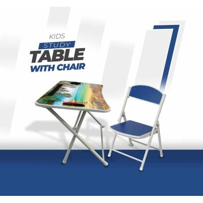 Picture of KIDS READING TABLE WITH CHAIR-Blue