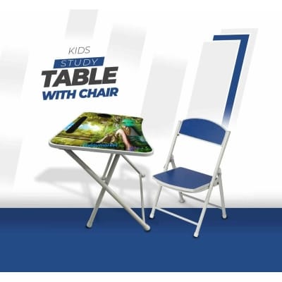 Picture of KIDS READING TABLE WITH CHAIR-Blue