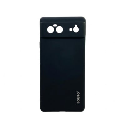 Picture of For Google Pixel 6 Premium Case Soft Sandstone Slim Matte Cover Eouro - Phone -Black