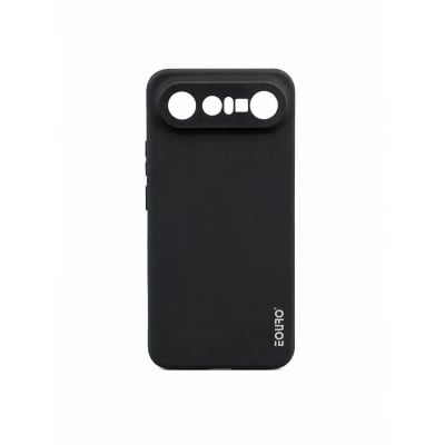Picture of Vivo X300 FE Luxury Shockproof Camera Protective Liquid Soft Case Back Cover -Black
