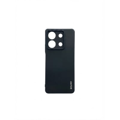 Picture of Xiaomi Redmi Note 13 5G Eouro Premium Soft Silicone Case | Slim Shockproof Protective Back Cover | Anti-Scratch Matte Finish - Black 