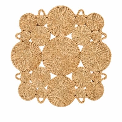 Picture of Gorgeous Handicrafts Doormat HS square jute natural D26-HST-002, AMEBA