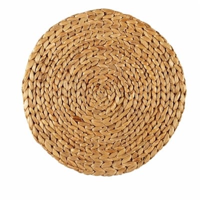 Picture of Gorgeous Handicrafts Placemat HW round WH natural D25-HW-001, GHAGHOT