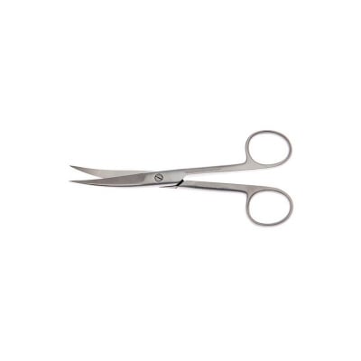 Picture of Surgical Instrument Blunt/Sharp Curved Stainless Steel Dressing Scissor (5 Inch) - Int: One size