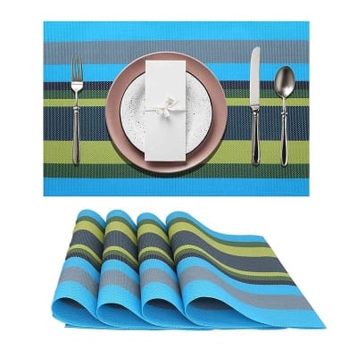 Picture of 7 pc PVC Runner. Placemats Set 6 pc mat 1 pc runner (7 pc set)