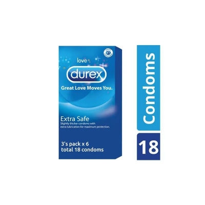Picture of Durex Extra safe Condom - 18 pcs Box (Made In India)