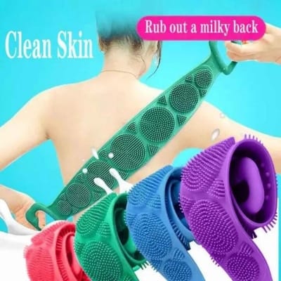 Picture of Silicone Bath Body Brush, Shower Massager/Exfoliating Back Scrubber for Shower/Back Scratchier/Body Skin Scrubber Deep Clean-Asia express-Multicolor