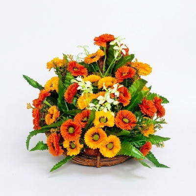 Picture of Artificial Hanging Mini Butterfly Mix Flower For Office Or Home Decoration (9Inc X 10Inc) - Home Decoration Item - Home Decoration Item - artificial flower (H.W F m5)