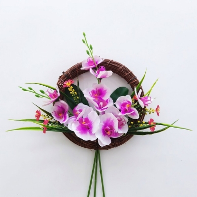 Picture of Artificial Hanging orchid tob For Home, Office & Restaurant decorations, Jime shops wall hanging flower (H OR 1)