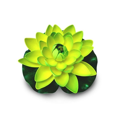 Picture of 10cm/18cm Fish Tank Artificial Water Lily Pond Decor Yousheng Floating Foam Lotus Fake Flower Plants (WL 4)