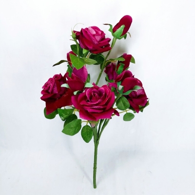 Picture of Artificial roses flower bunches 16 inc long (BRFB1)