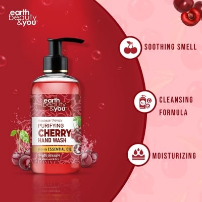 Picture of Earth Beauty & You Purifying Cherry Hand Wash 370ml