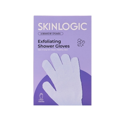 Picture of Skinlogic Bath And Body Exfoliating Body Gloves 1 Pair Purple