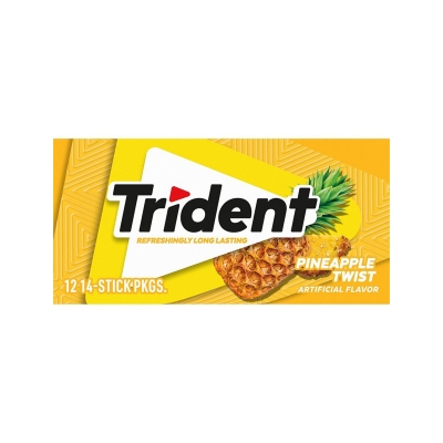 Picture of Trident Pineapple Twist Sugar-Free Chewing Gum