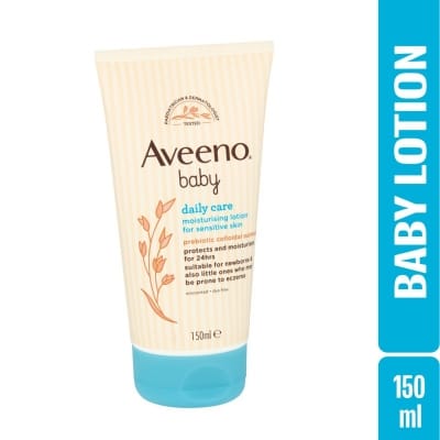 Picture of Aveeno Baby Daily Care Moisturizing Lotion 150ml for Sensitive Skin - Hypoallergenic & Paraben-Free