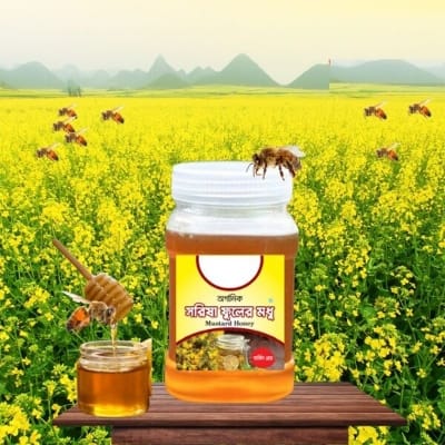 Picture of Mustard Flower Honey (500 gm - Box Jar)