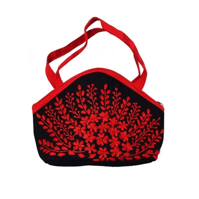 Picture of Nakshi Design Handicrafts Multicolor Fashionable Gorgeous Hand Bag Women Hand-made Cosmetics bag Ladies bag Women bag.