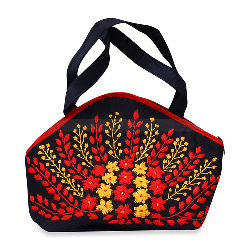 Picture of Nakshi Design Handicrafts Multicolor Fashionable Gorgeous Hand Bag Women Hand-made Cosmetics bag Ladies bag Women bag.