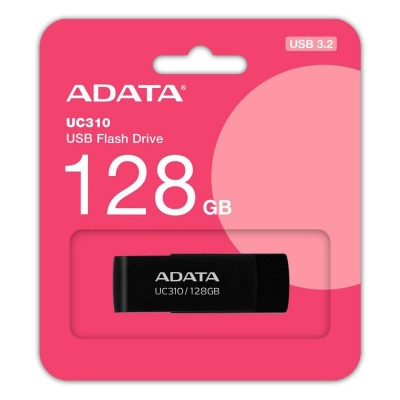 Picture of ADATA 128GB UC310 Black USB 3.2 Pen Drive-Black