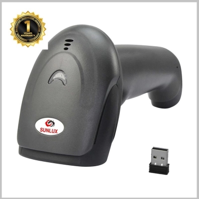 Picture of SUNLUX XL-9309B 1D Laser Wireless Handheld Barcode Scanner-Black