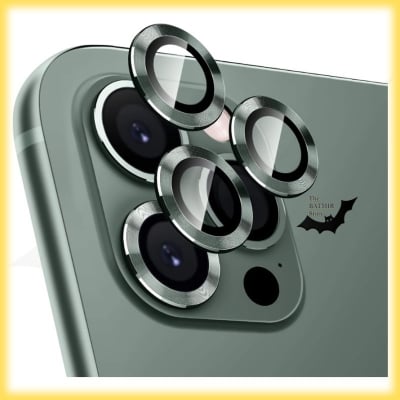 Picture of Camera Protector for iPhone 11 Pro Green WSKEN Ring Camera Lens Protector for Mobile