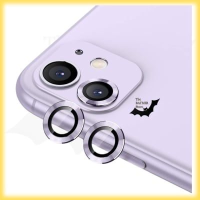 Picture of Camera Protector for iPhone 12 Mini Purple WSKEN Ring Camera Lens Protector for Mobile