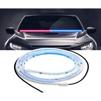 Picture of Car VIP Dashboard Strip Light Red and Blue Flexible Emergency SOS Strip Light Small