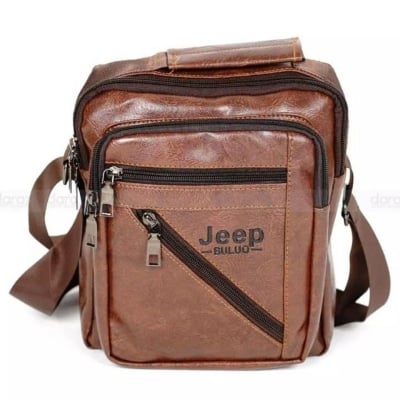 Picture of Premium Cross Body Bag For Men Official Messenger Bag Bike Rider Crossbody Bag Pu Leather Bag -Waist Bag