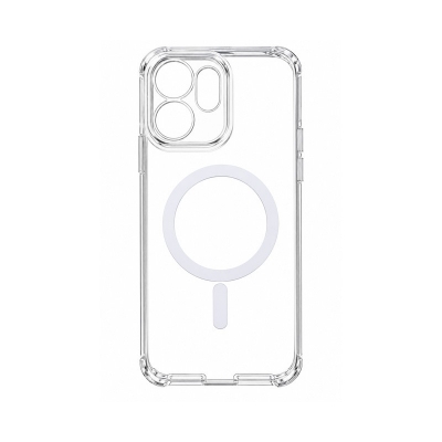Picture of Oppo Reno14 F Anti Yellow Phone Case Magsafe Clear Case Animation Magnetic Suffering Mobile Transparent Phone Back Cover Cover