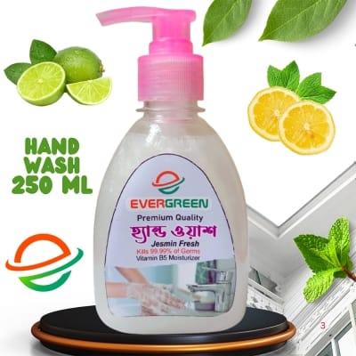 Picture of Premium Quality Evergreen Safety Plus Liquid White Hand Wash 200+50ml White