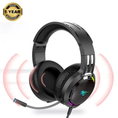 Picture of Havit H2010d-Pro RGB Gaming Wired Headphone Black