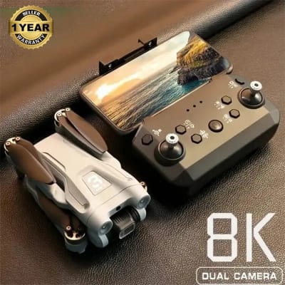 Picture of ETL Z908 Max Drone Brushless Motor Professional 720p FPV WiFi Drone for One Key Landing, Optical Flow Hover with 2 Battery Black