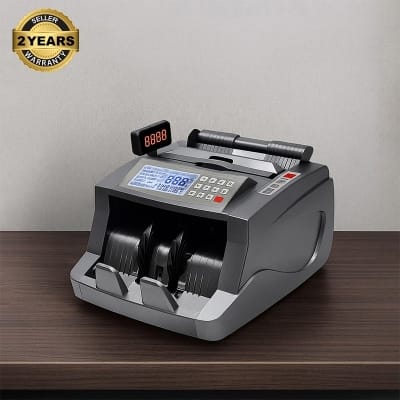 Picture of Money Counting & Fake Note Detector Machine ML-6300 with 3 displays Multicolor