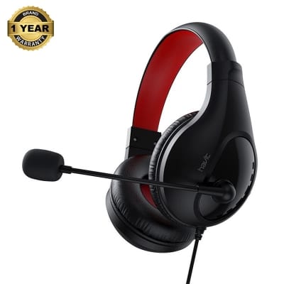 Picture of Havit HV-H2116D Stereo Headset with PC Microphone - Black/Red Black