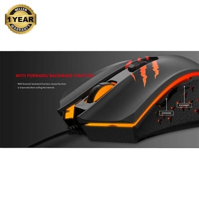 Picture of HAVIT MS1027 Cool RGB LED Gaming Optical Mouse Black