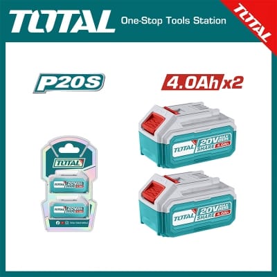 Picture of TOTAL TFBCPK1214 P20S Lithium-Ion battery and charger kit 