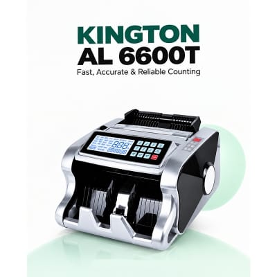 Picture of KINGTON AL 6600T Money Counting & Fake Note Detector Machine AL-6600T with 2 display 