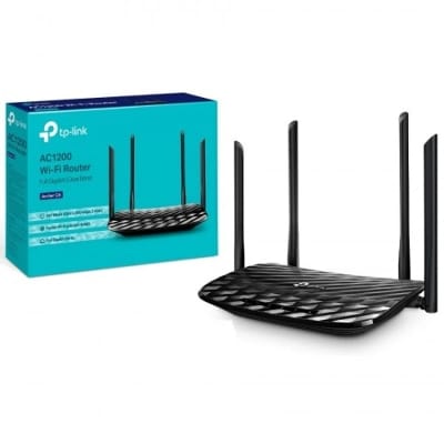 Picture of TP-Link Archer C50 Black AC1200 Wi-Fi Dual Band Router, 4 x 10/100 Mbps Fast Ethernet Ports, Supports MU-MIMO, Beamforming, Guest WiFi, Access Point Mode, IPv6 and Parental Controls Black