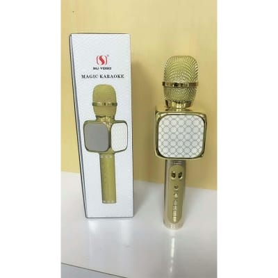 Picture of Magic Karaoke Wireless Bluetooth Microphone Handheld Karaoke Magic Microphone SU YOSD Wirelss microphone Gold