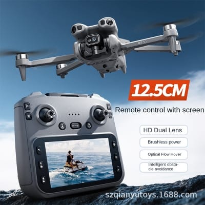 Picture of ETL NEW FPV GT50 4.3-inch screen RC Remote 720 HD Camera High Quality optical flow obstacle avoidance 4.3-inch screen control brushless dual WIFI professional drones camera 