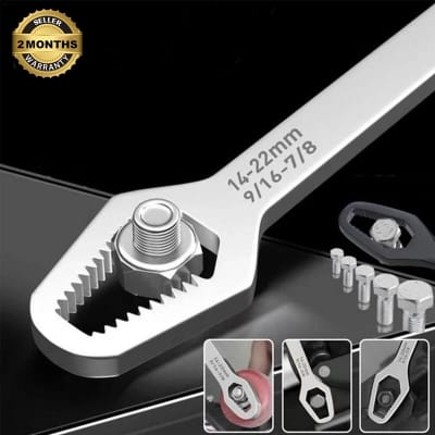 Picture of 8-22mm Universal Torx Wrench Self-tightening Adjustable Glasses Wrench Board Double-head Torx Spanner Hand Tools for Factory Black