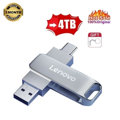 Picture of NEW Lenovo 2TB Usb 3.0 Flash Drives High Speed Metal Pendrive 1TB 2TB 4TB 8TB 512GB 256GB Portable Usb Drive Waterproof Memoria Usb Flash Disk Lenovo 256GB