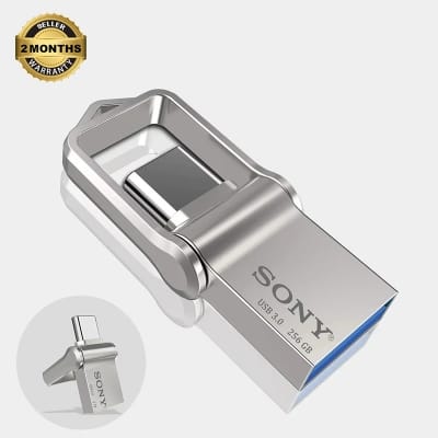 Picture of SONY 2 in 1 OTG USB-C Flash Pen Drive Metal Memory Stick Usb 3.0 Flash Disk 64GB 128GB 256G 1TB 2TB USB3.0 Dual C Pendrive SONY 2 TB, SONY 1TB