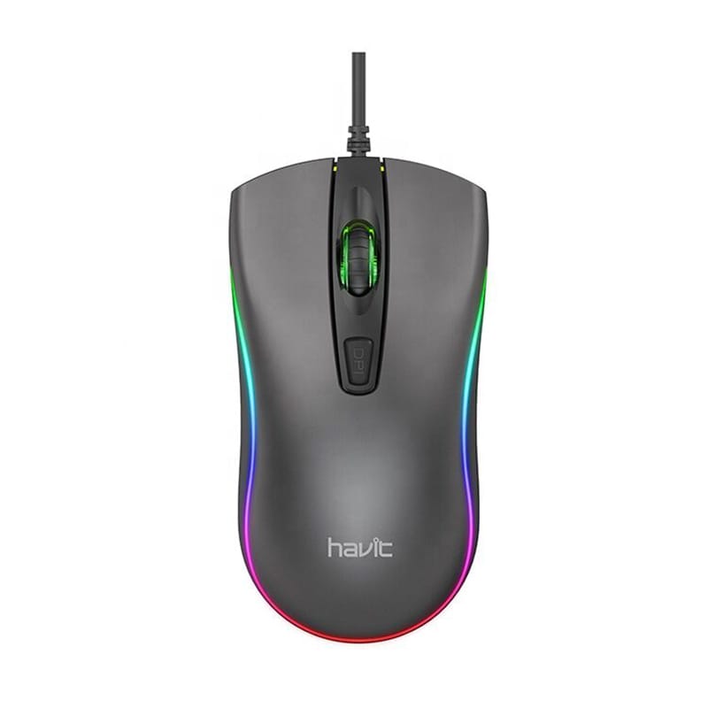Picture of Havit MS72 Cool RGB LED Gaming Optical Mouse Black