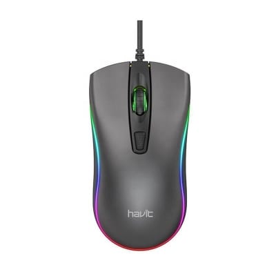 Picture of Havit MS72 Cool RGB LED Gaming Optical Mouse Black