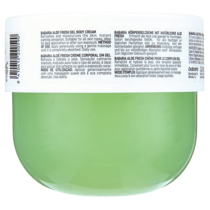 Picture of Babaria 100% Pure Aloe Vera Fresh Gel Moisturizer 400 ML. Amazon USA Hot Selling 